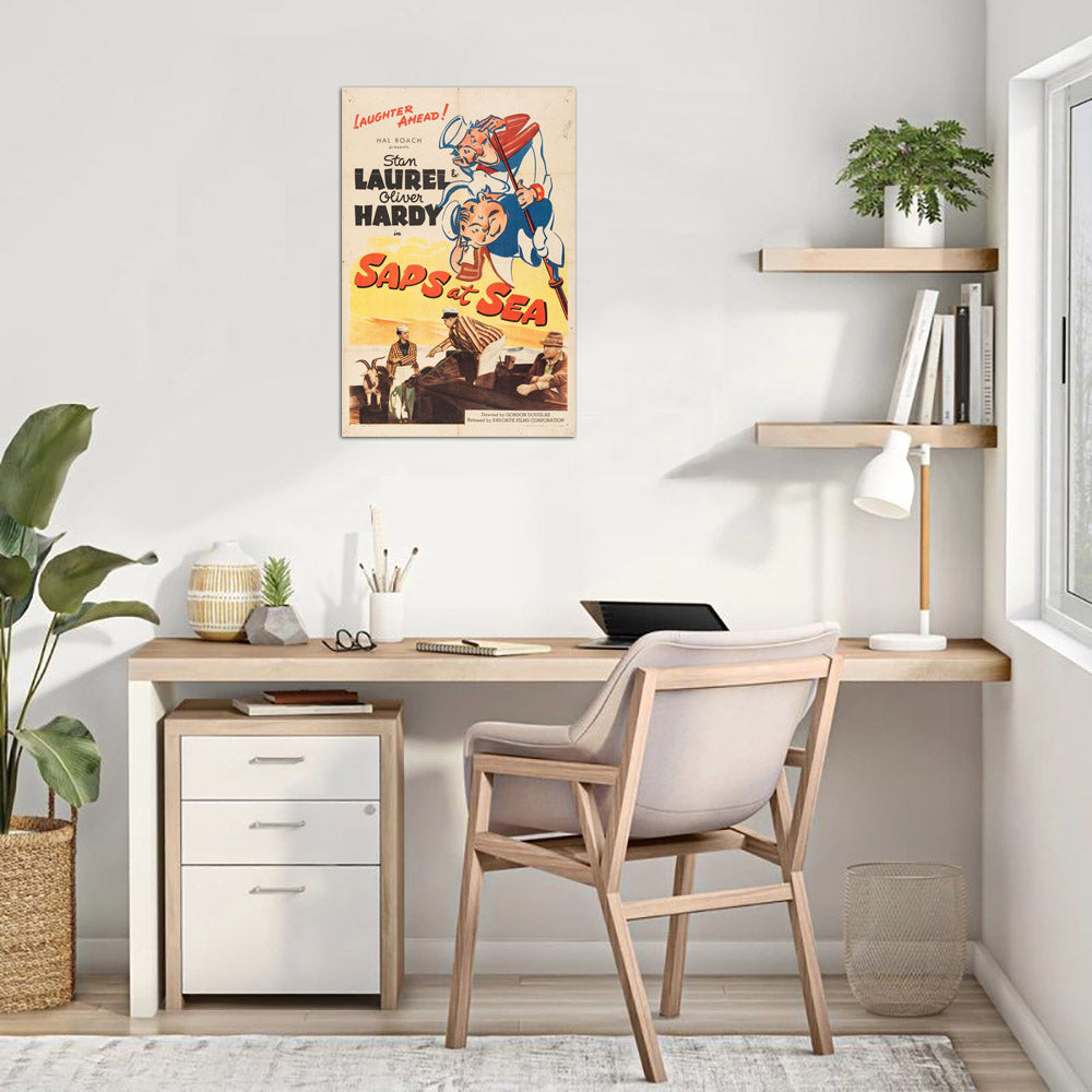 Saps at Sea (Favorite Films, R-1946). Comedy. Movie Poster Reprint