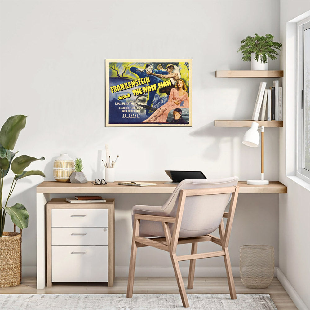 Frankenstein Meets the Wolf Man (Universal, 1943).- Movie Poster Reprint