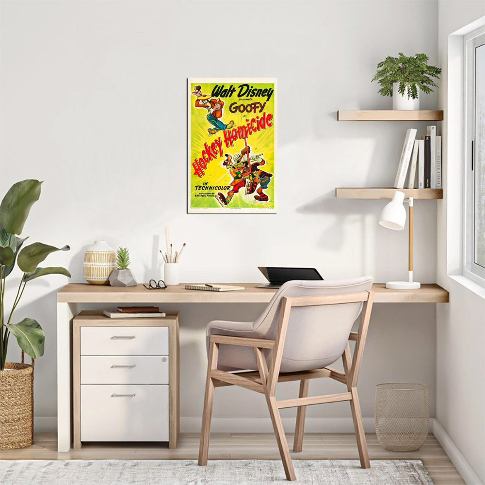 Hockey Homicide (RKO, 1945).- Movie Poster Reprint