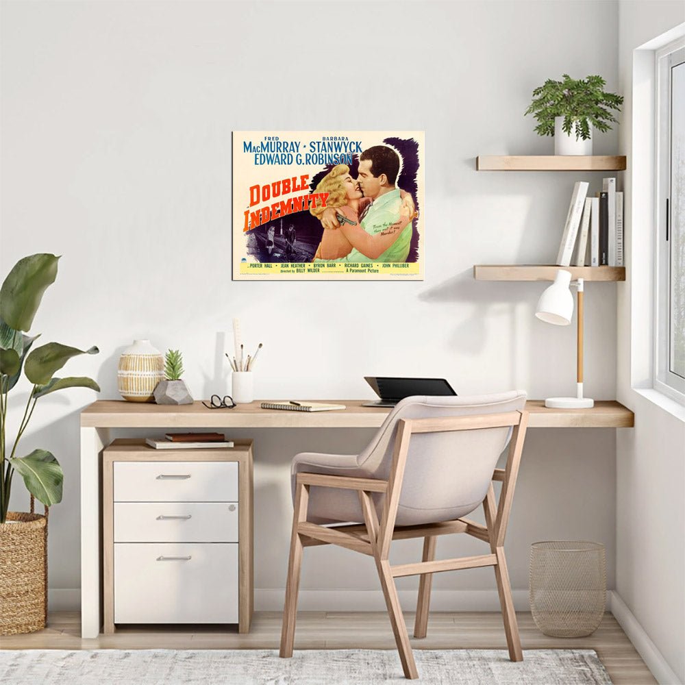 Double Indemnity (Paramount, 1944). Style A.- Movie Poster Reprint