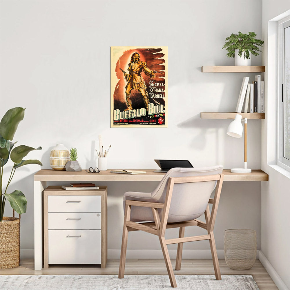 Buffalo Bill (20th Century Fox, 1949). First Post-War Italian - Movie Poster Reprint