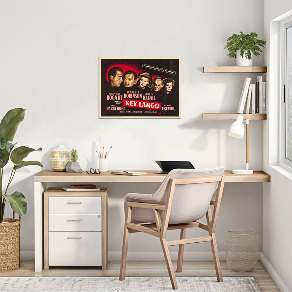 Key Largo (Warner Brothers, 1948). British- Movie Poster Reprint
