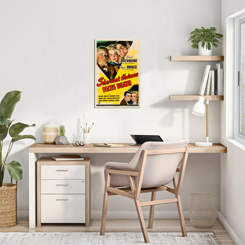 Sherlock Holmes Faces Death (Universal, 1943) - Movie Poster Reprint