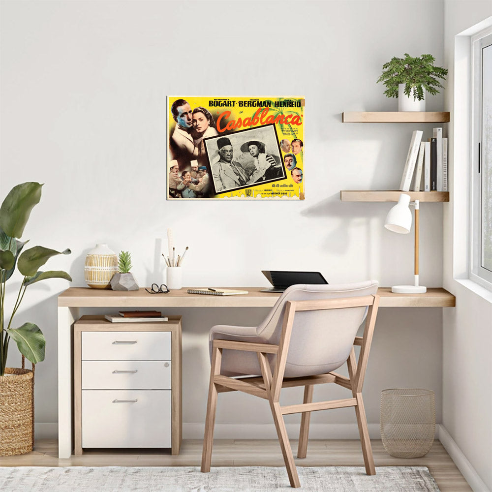 Casablanca (Warner Bros., R-1950s). Mexican - Movie Poster Reprint