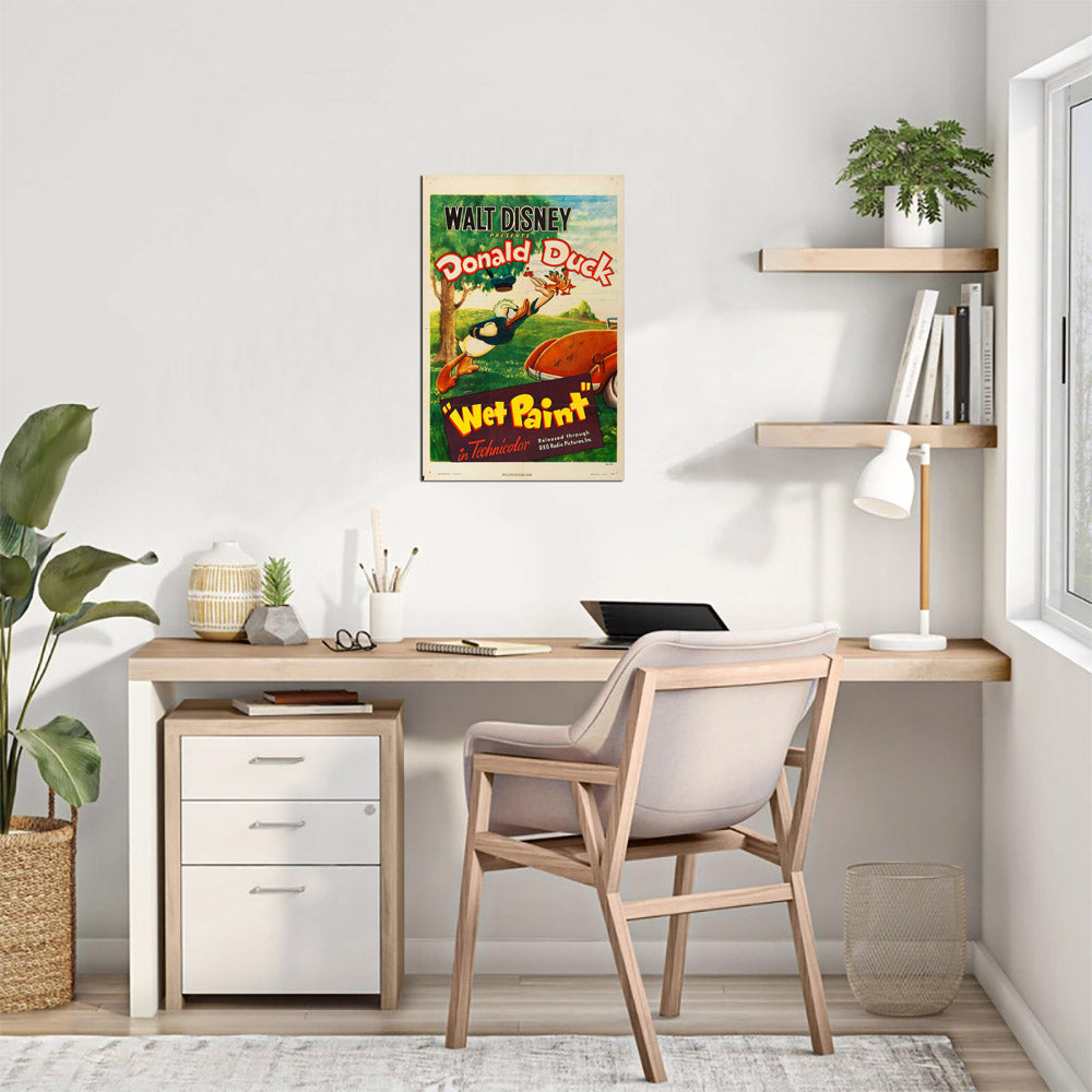 Donald Duck in Wet Paint (RKO, 1946) - Movie Poster Reprint