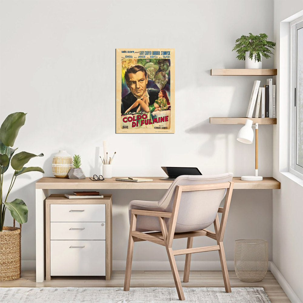 Ball of Fire (TransWorld Films, 1947). First Post-War Release Italian - Movie Poster Reprint