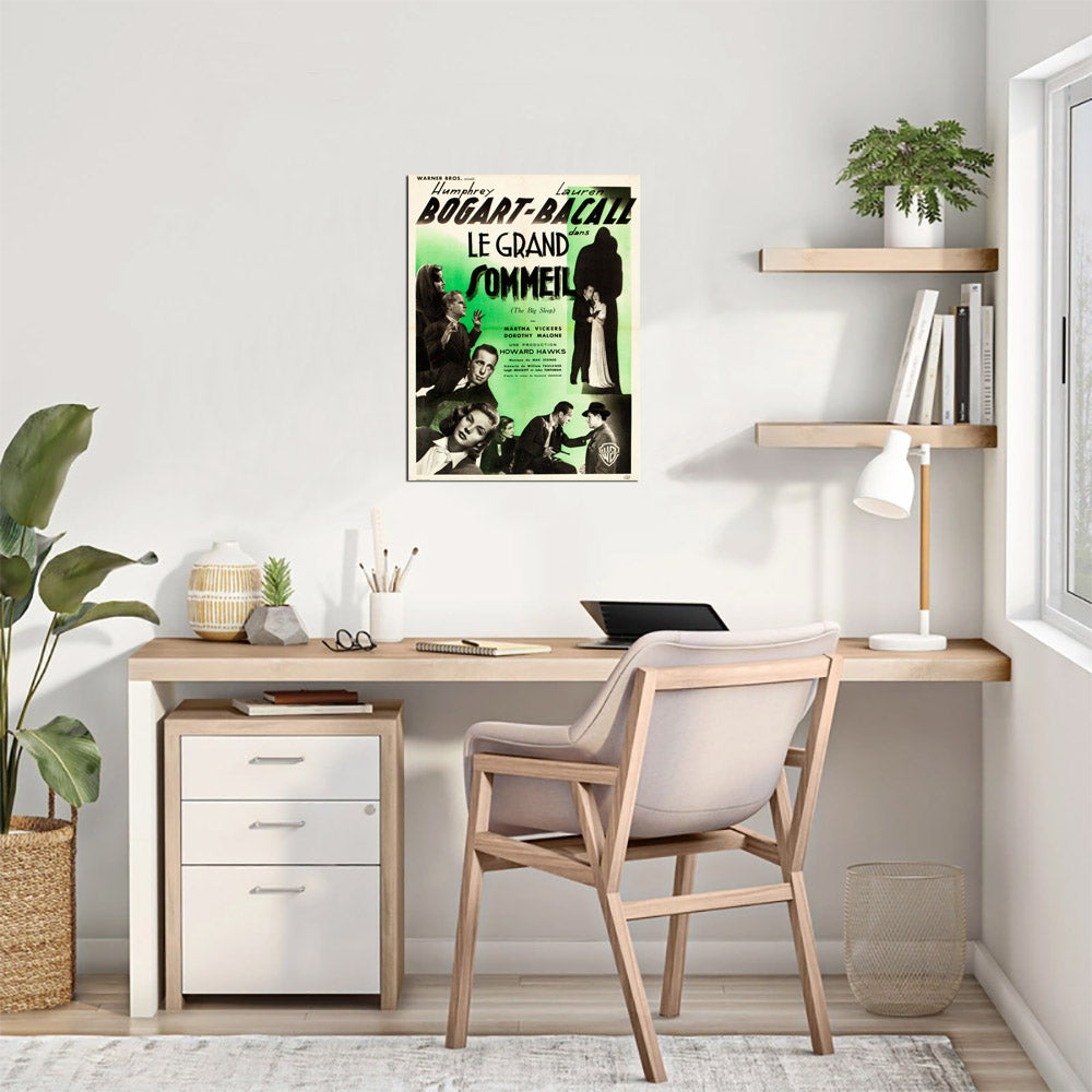 The Big Sleep (Warner Brothers, 1946) - French Movie Poster Reprint