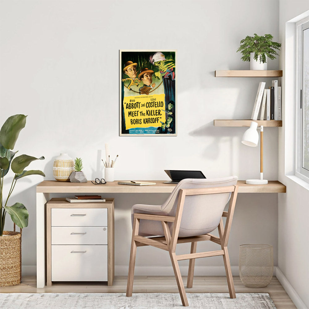 Abbott and Costello Meet the Killer, Boris Karloff (Universal International, 1949) - Movie Poster Reprint