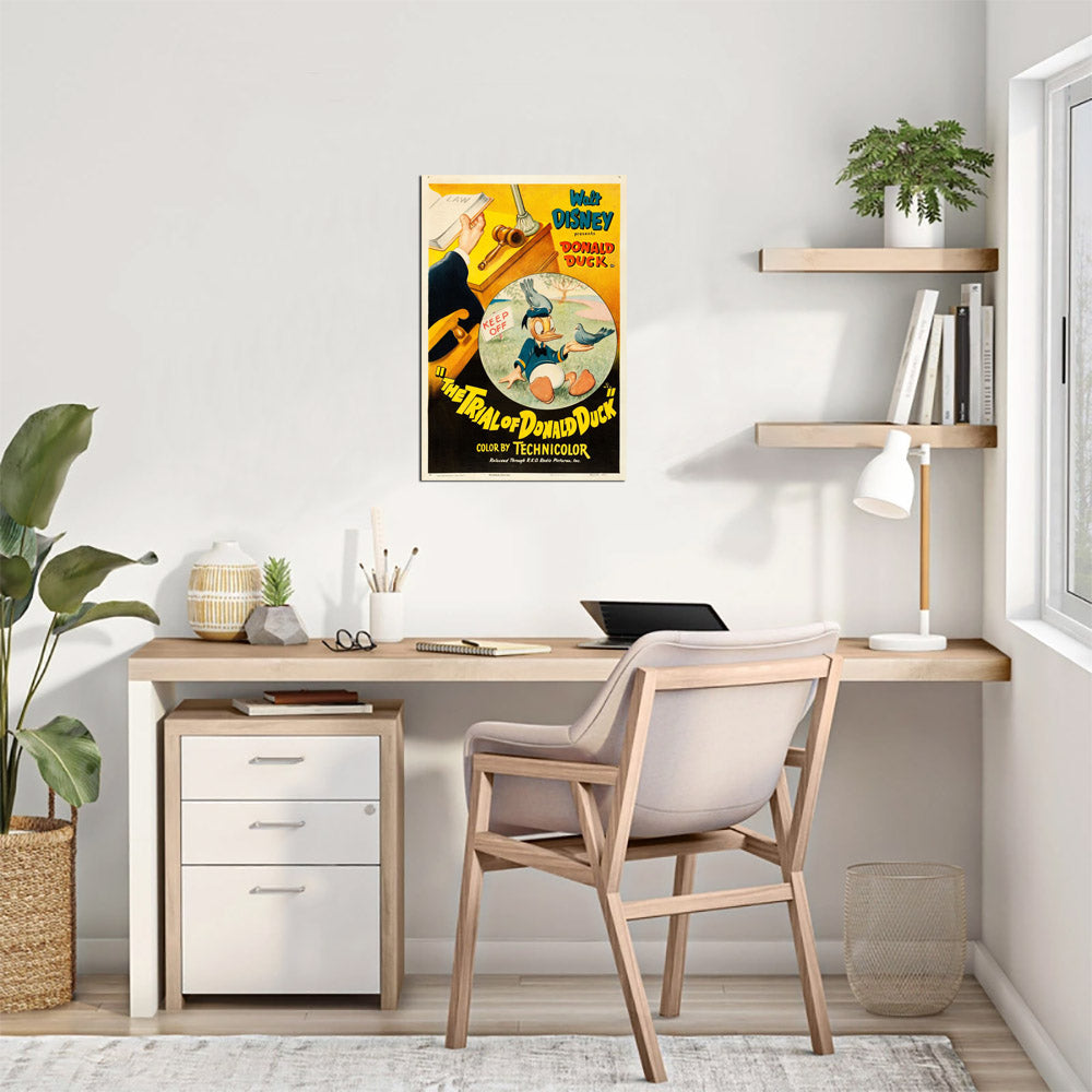 The Trial of Donald Duck (RKO, 1948) - Movie Poster Reprint