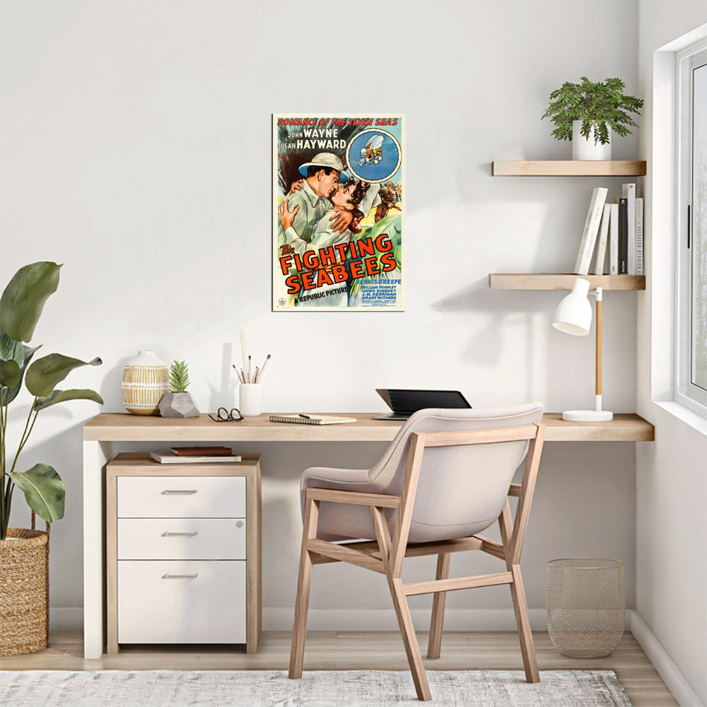 The Fighting Seabees (Republic, 1944) - Movie Poster Reprint