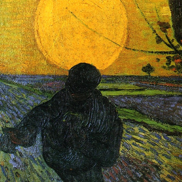 Sower with Setting Sun - by Vincent van Gogh