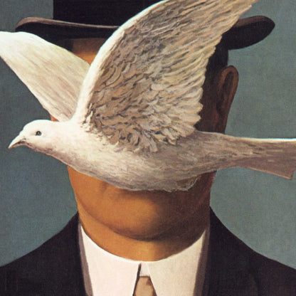 Man in a Bowler Hat - by Rene Magritte