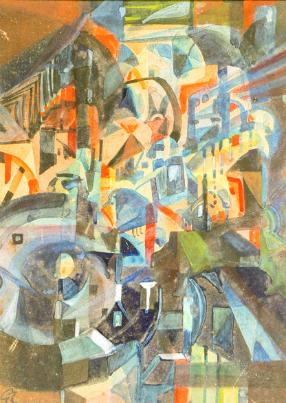 City in the Night - by Gaganendranath Tagore