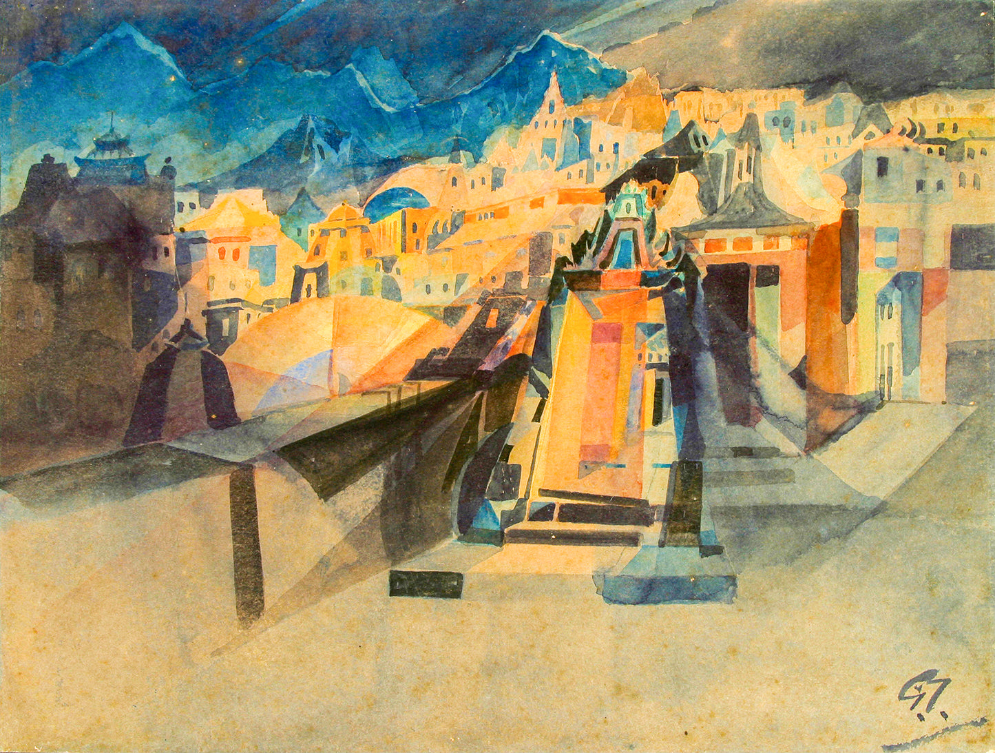 Dwarkapuri - by Gaganendranath Tagore