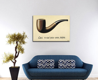 The treachery of images (This is not a pipe) - by Rene Magritte