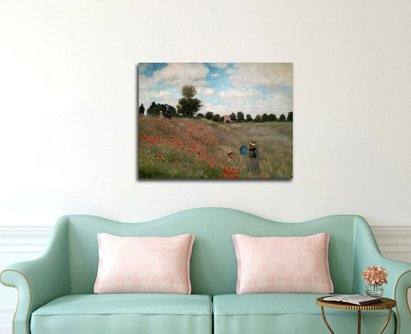 Wild Poppies, near Argenteuil - by Claude Monet