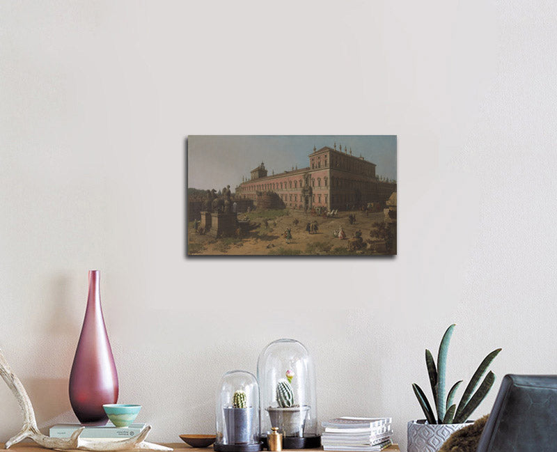 View of the Palazzo del Quirinale, Rome - by Canaletto