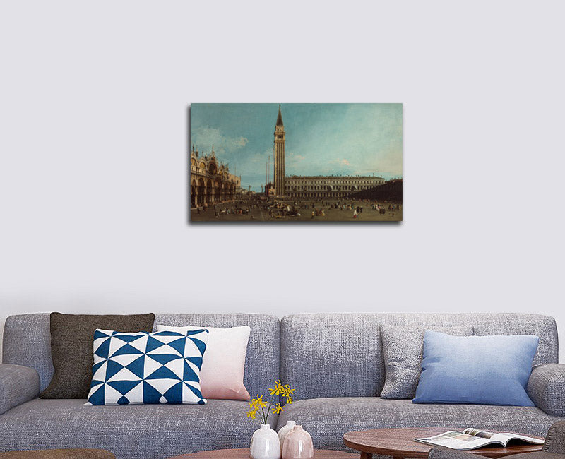 The Piazza San Marco, Venice - by Canaletto