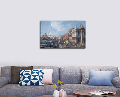 The Molo, Venice - by Canaletto