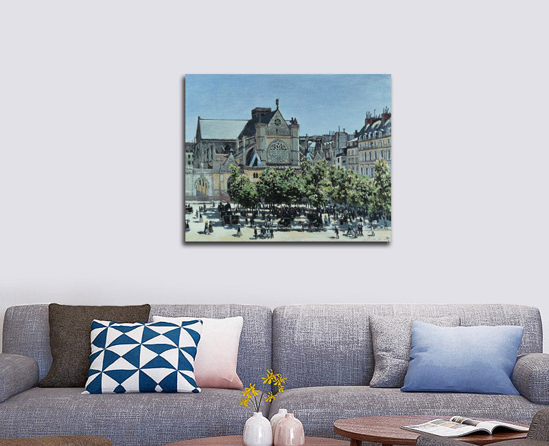 St. Germain l'Auxerrois - by Claude Monet