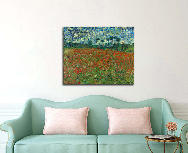 Poppy field - by Vincent van Gogh