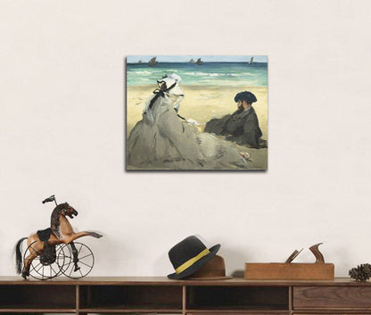 On the Beach - by Édouard Manet