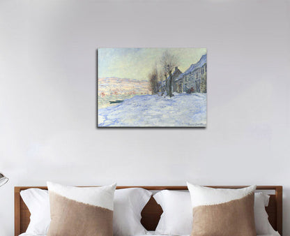 Lavacourt under Snow - by Claude Monet