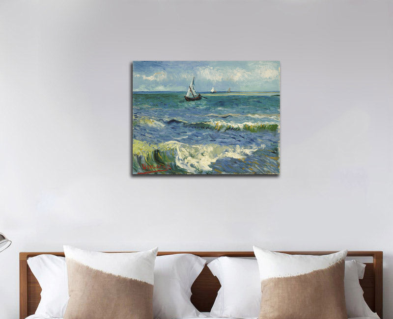 Seascape near Les Saintes-Maries-de-la-Mer - by Vincent van Gogh