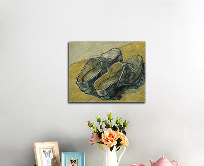 A Pair of Leather Clogs - by Vincent van Gogh