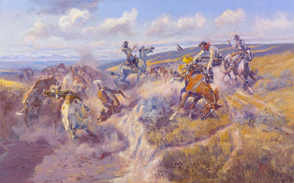 A Tight Dally and a Loose Latigo - by Charles Marion Russell