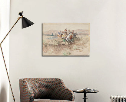 The Posse - by Charles Marion Russell