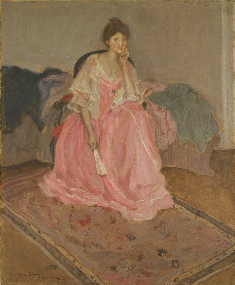 Lady in Pink - by Frederick Carl Frieseke