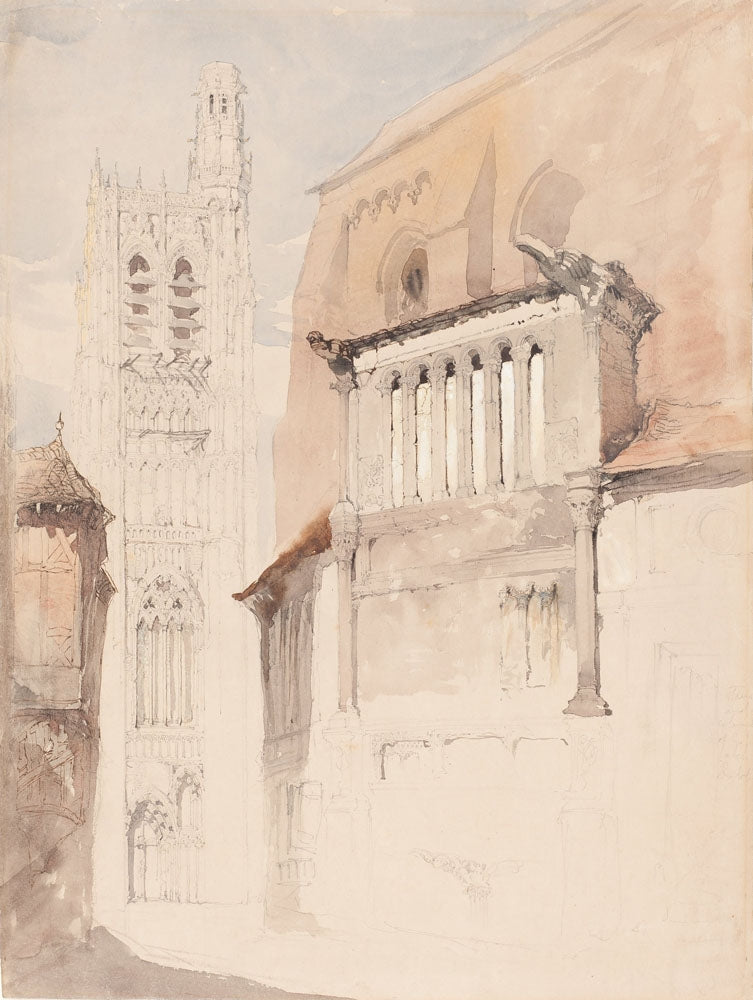 Tower of the Cathedral at Sens - by John Ruskin