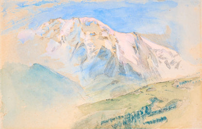 State of snow on Mont Blanc de St Gervais - by John Ruskin