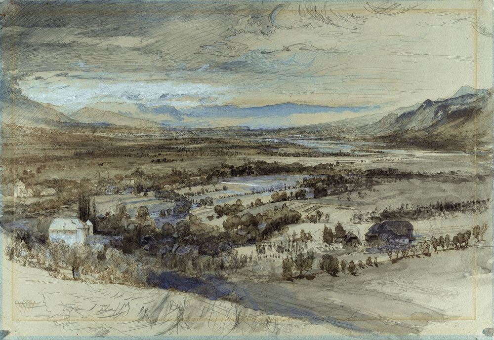 Brezon, looking towards Geneve - by John Ruskin