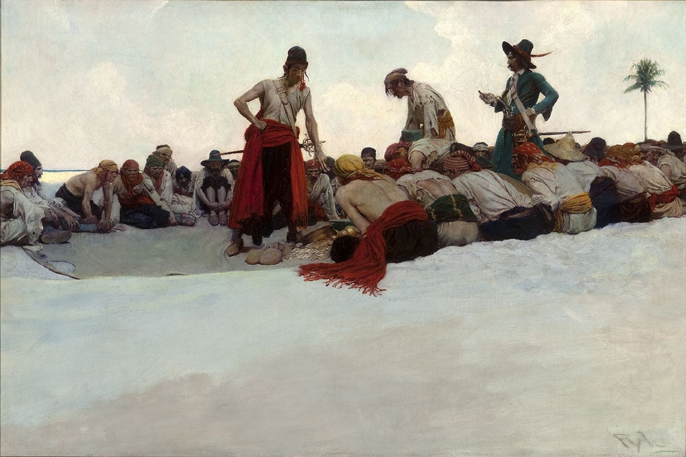 So the Treasure Was Divided - by Howard Pyle