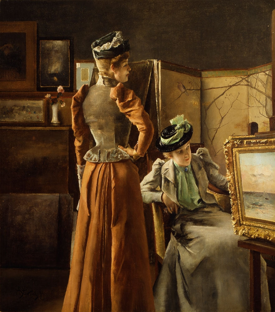 Visit to the Studio - by Alfred Stevens