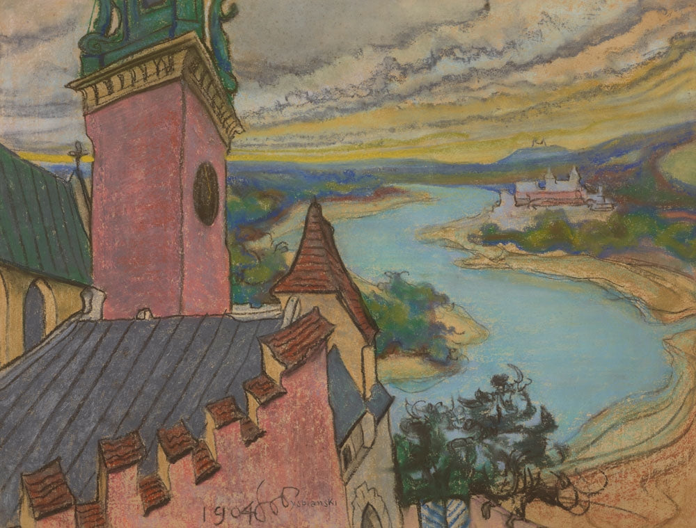 A bend of the Vistula - by Stanisław Wyspiański