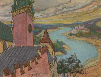 A bend of the Vistula - by Stanisław Wyspiański