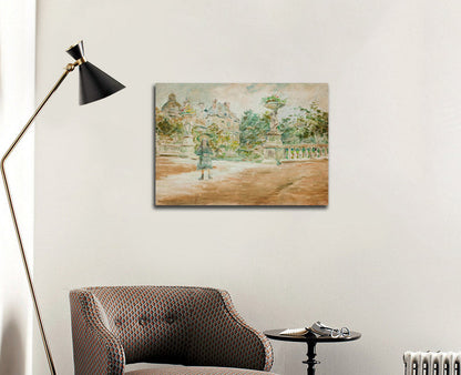 Luxembourg Garden in Paris - by Stanisław Wyspiański