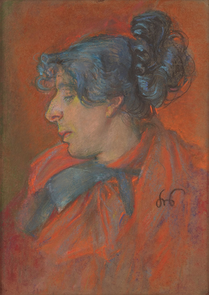 Parisian - portrait study - by Stanisław Wyspiański