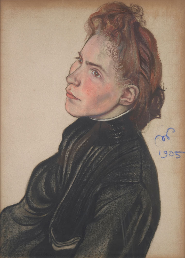 Portrait of Helena Propper - Bornet - by Stanisław Wyspiański