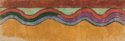 Waves. Design for painting decoration in the Franciscan church in Krakow - by Stanisław Wyspiański