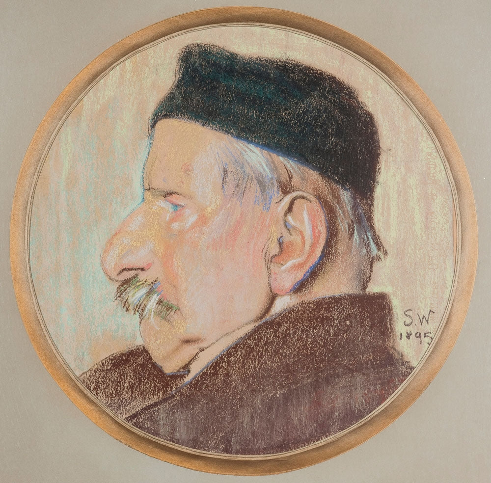 Portrait of Kazimierz Stankiewicz, artist's uncle - by Stanisław Wyspiański