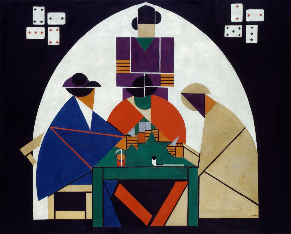 Card players - by Theo van Doesburg