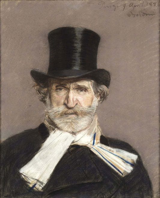 Ritratto di Giuseppe Verdi - by Giovanni Boldini