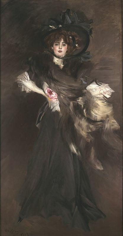 Ritratto di Mademoiselle Lanthèlme - by Giovanni Boldini