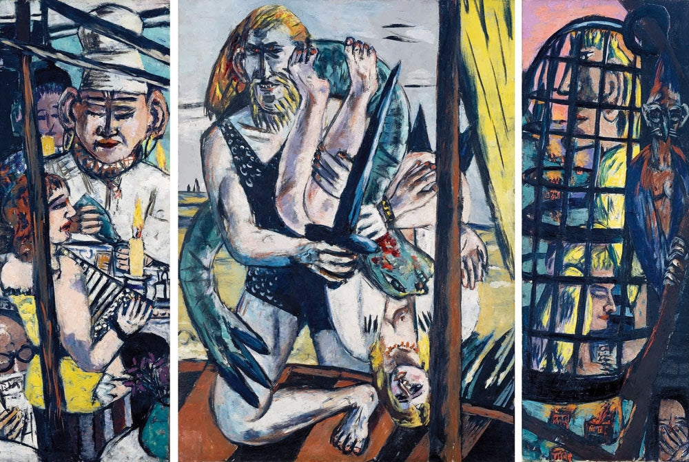 Perseus. Triptych - by Max Beckmann