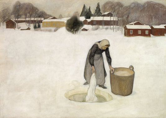 Washing on the Ice - by Pekka Halonen