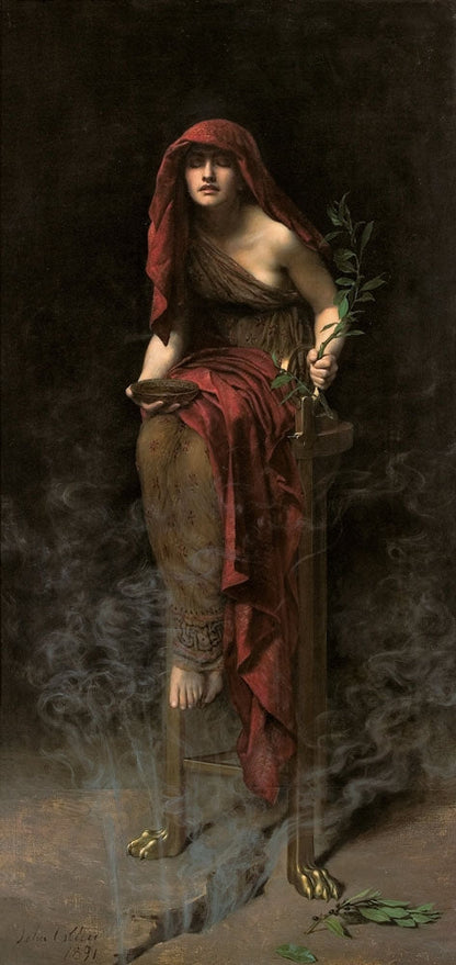 Priestess of Delphi - by John Collier